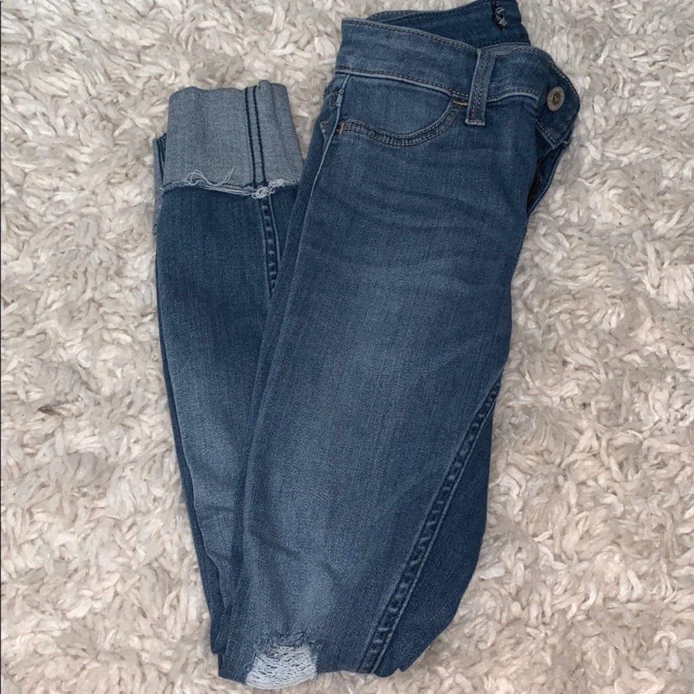 Cuffed hollister jeggings